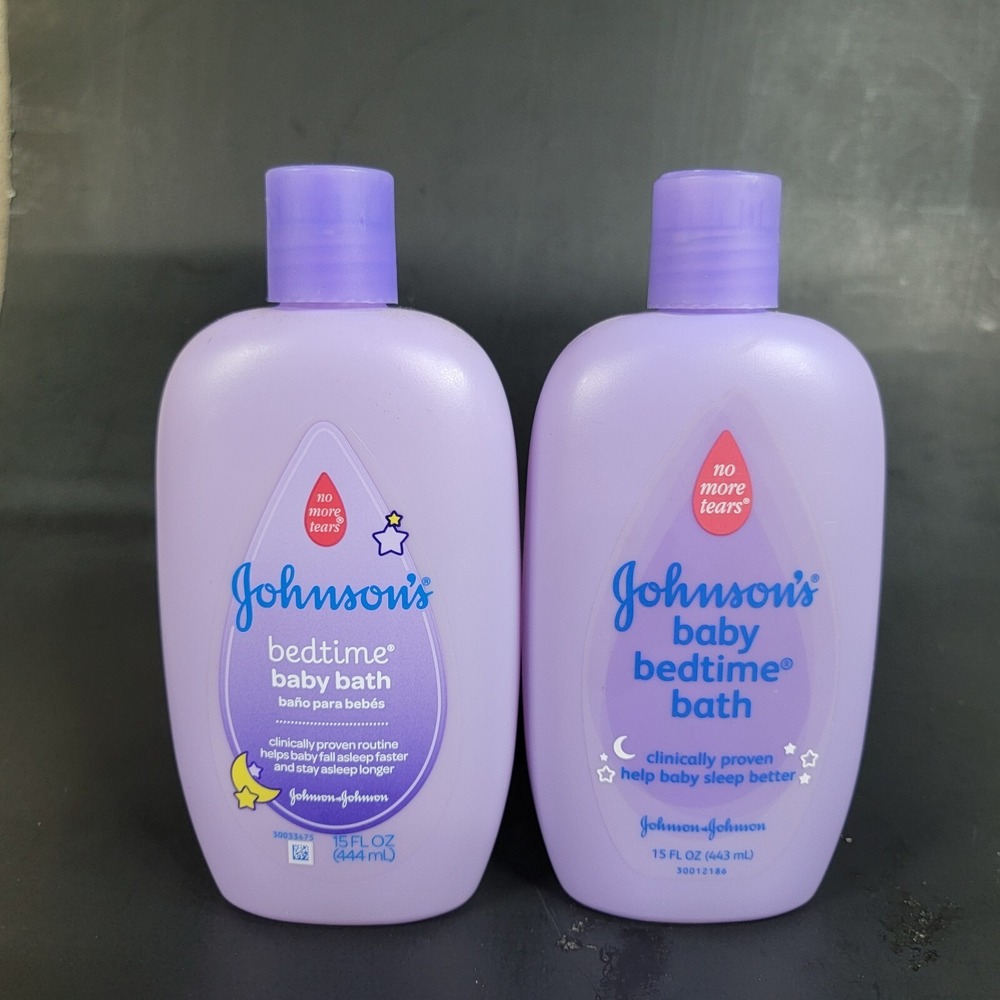 NEW LOT 2 Johnson's Baby Bedtime Lotion Lavender Chamomile Discontinued HTF 15oz